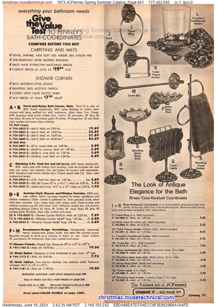 1973 JCPenney Spring Summer Catalog, Page 841