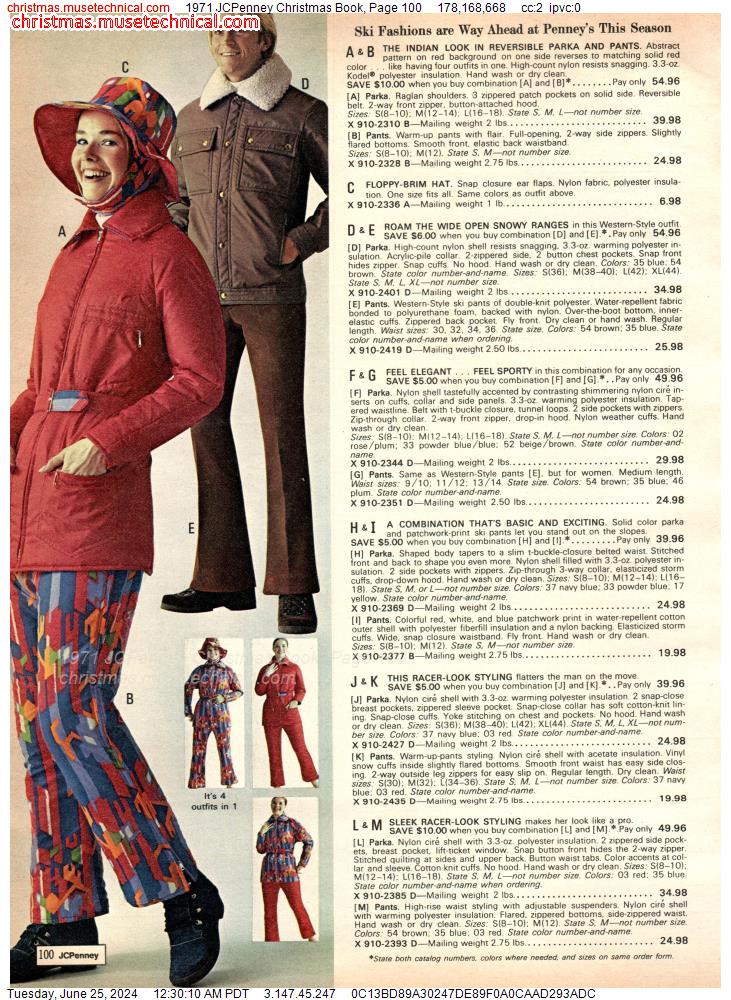 1971 JCPenney Christmas Book, Page 100