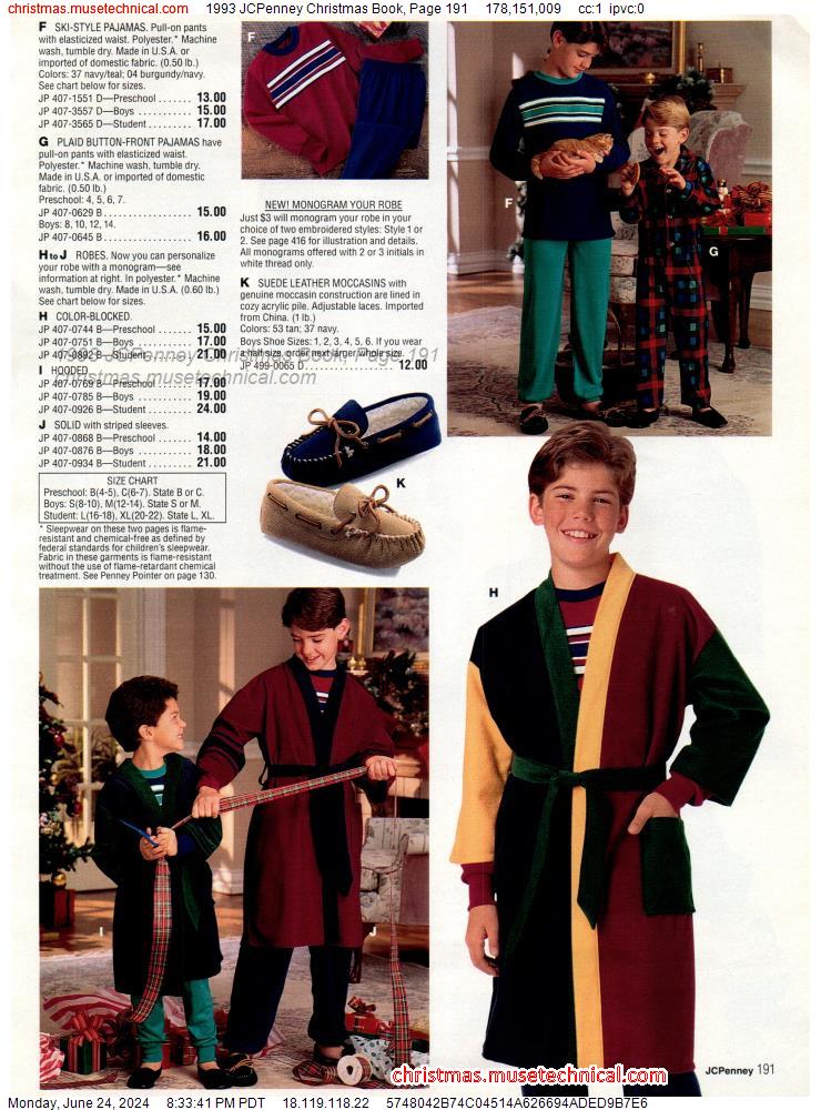 1993 JCPenney Christmas Book, Page 191
