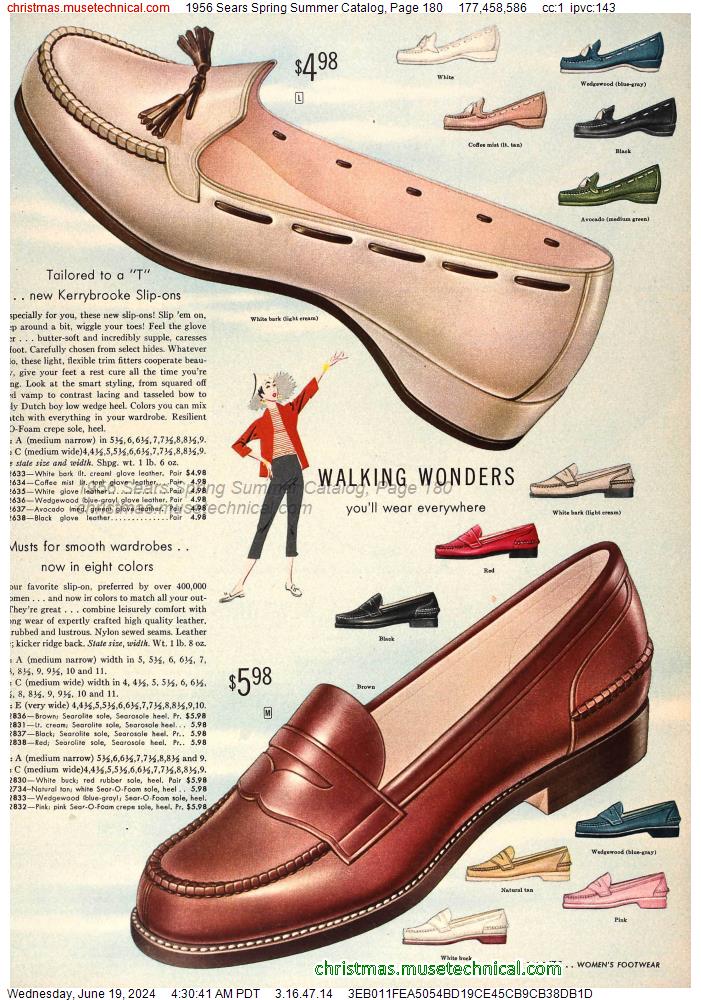 1956 Sears Spring Summer Catalog, Page 180