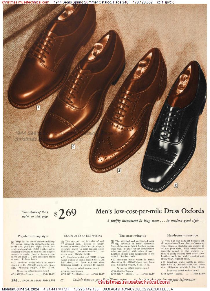 1944 Sears Spring Summer Catalog, Page 346