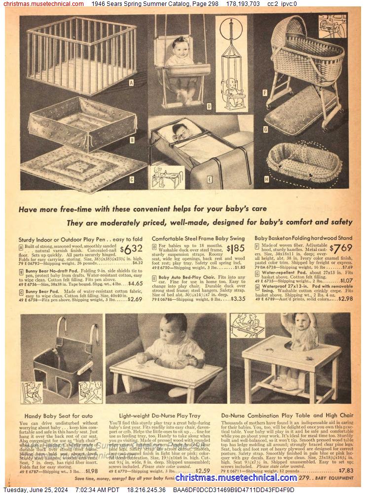 1946 Sears Spring Summer Catalog, Page 298