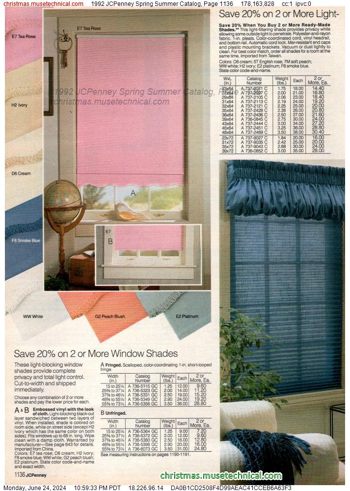 1992 JCPenney Spring Summer Catalog, Page 1136