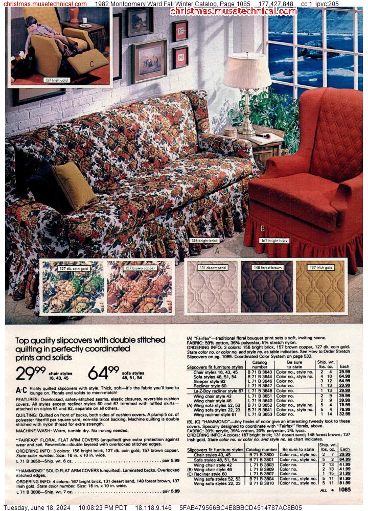 1982 Montgomery Ward Fall Winter Catalog, Page 1085