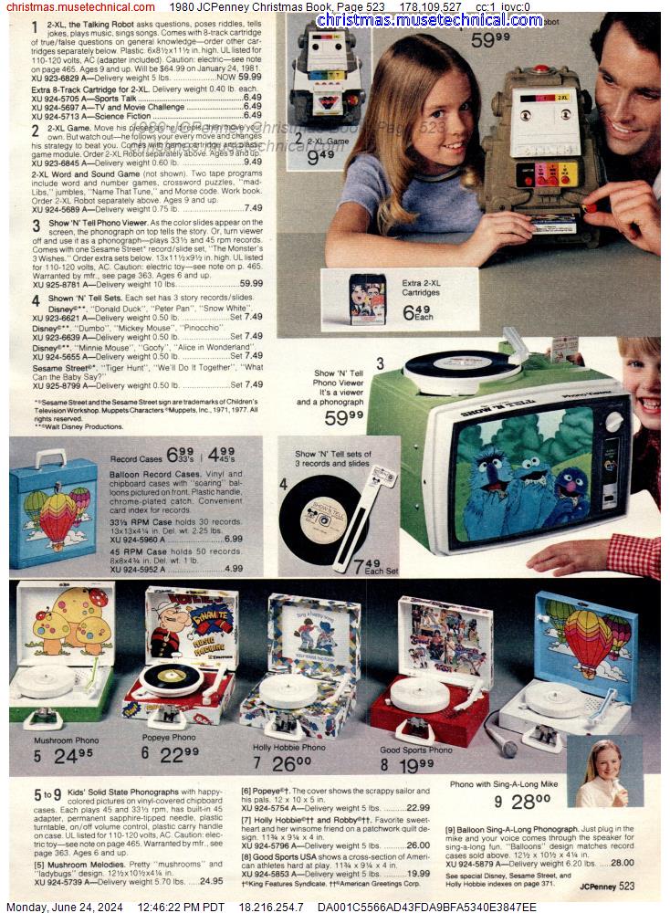 1980 JCPenney Christmas Book, Page 523