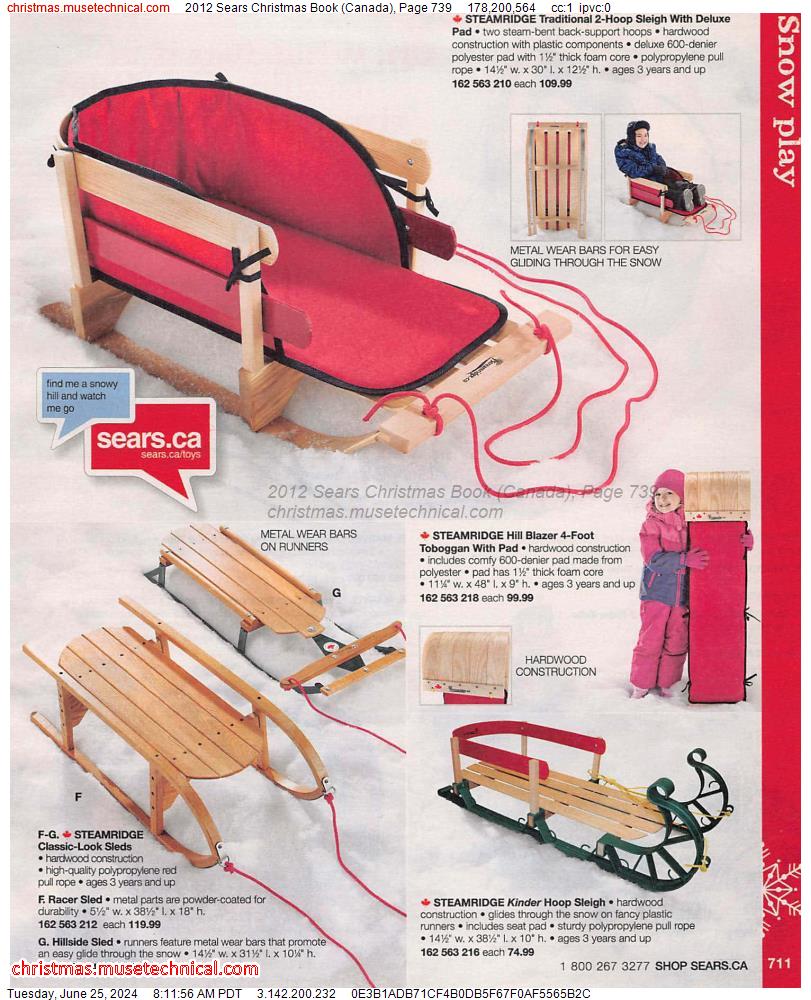 2012 Sears Christmas Book (Canada), Page 739