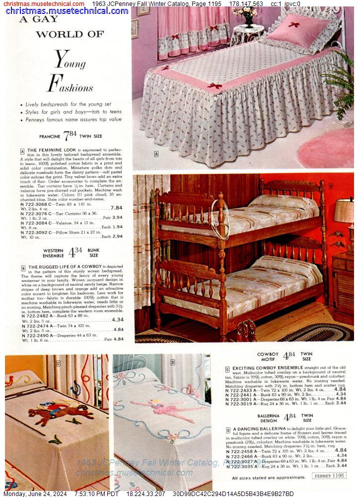 1963 JCPenney Fall Winter Catalog, Page 1195