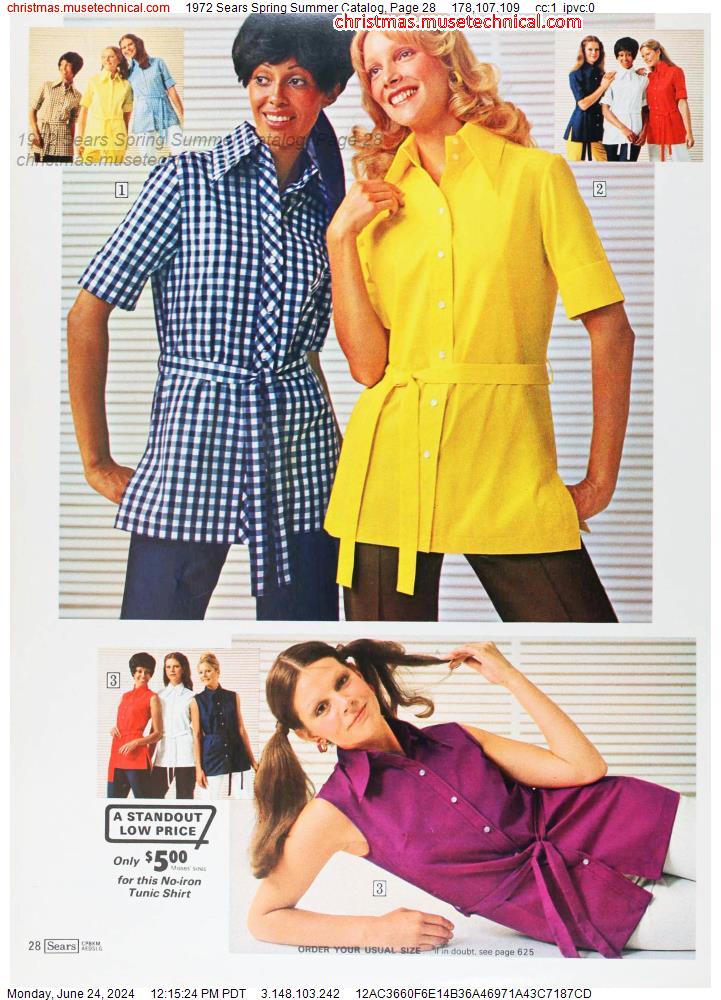 1972 Sears Spring Summer Catalog, Page 28