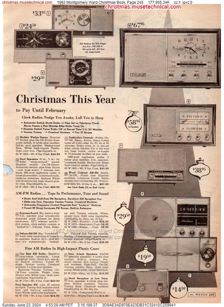 1962 Montgomery Ward Christmas Book, Page 245