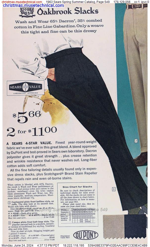 1963 Sears Spring Summer Catalog, Page 549