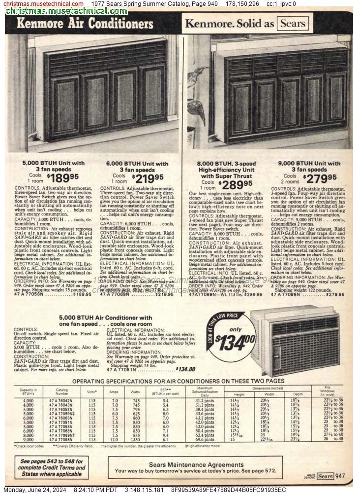 1977 Sears Spring Summer Catalog, Page 949