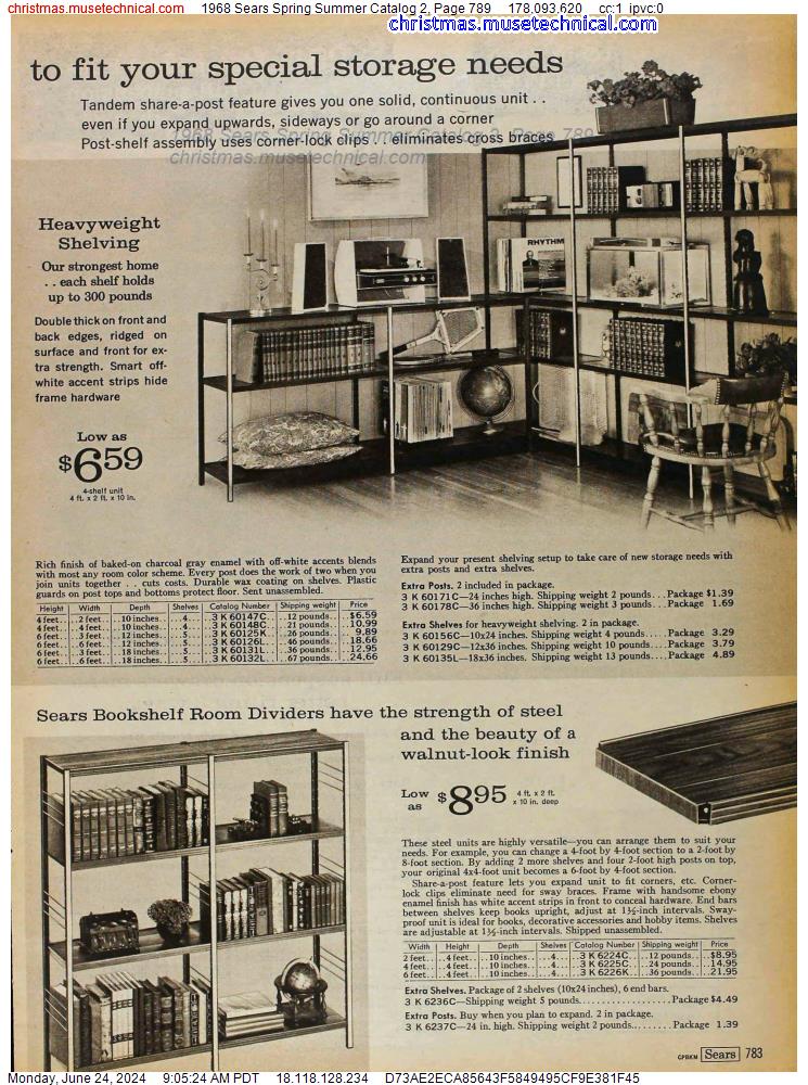 1968 Sears Spring Summer Catalog 2, Page 789