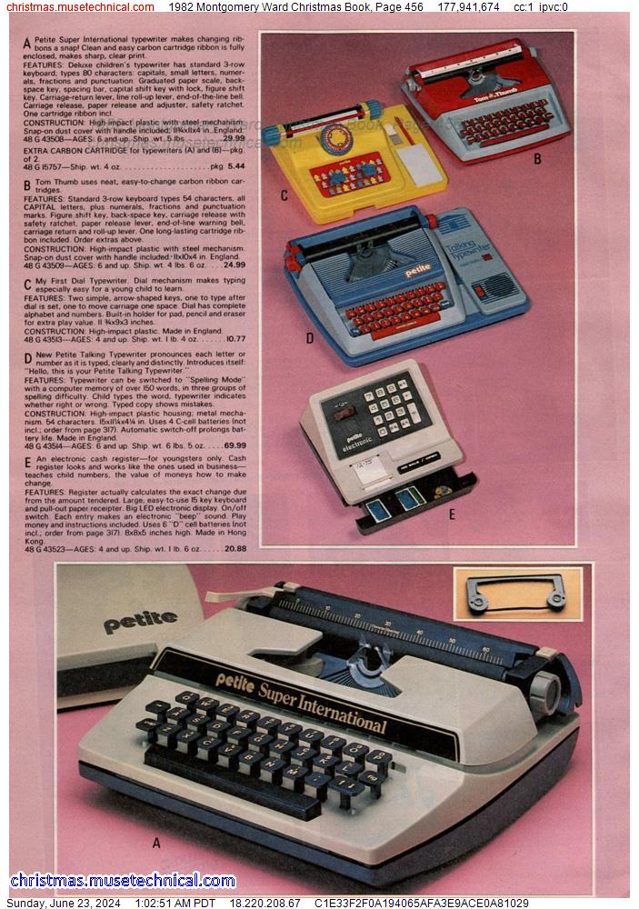 1982 Montgomery Ward Christmas Book, Page 456