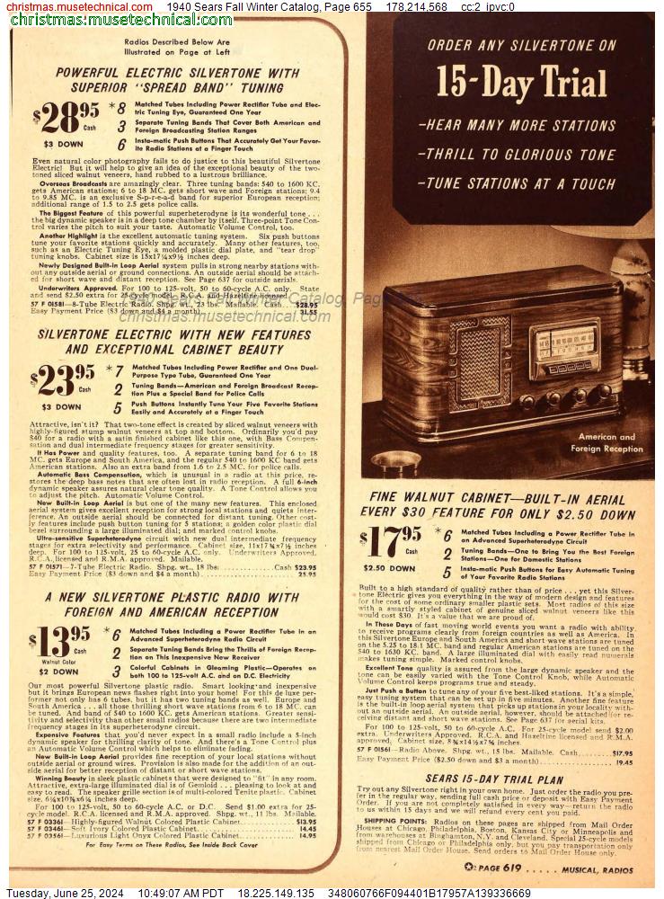 1940 Sears Fall Winter Catalog, Page 655