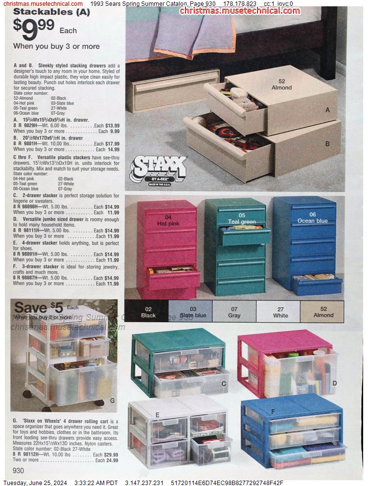 1993 Sears Spring Summer Catalog, Page 930