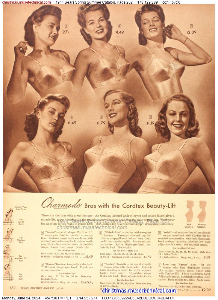 1944 Sears Spring Summer Catalog, Page 202