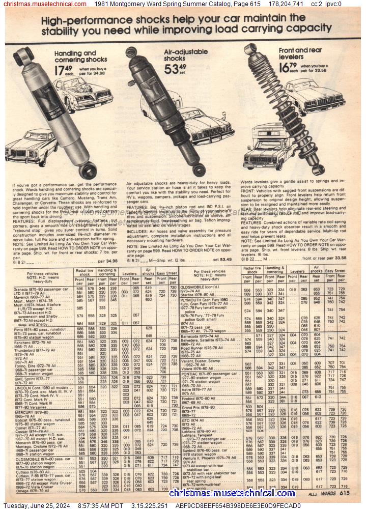 1981 Montgomery Ward Spring Summer Catalog, Page 615