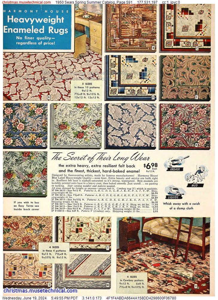 1950 Sears Spring Summer Catalog, Page 591