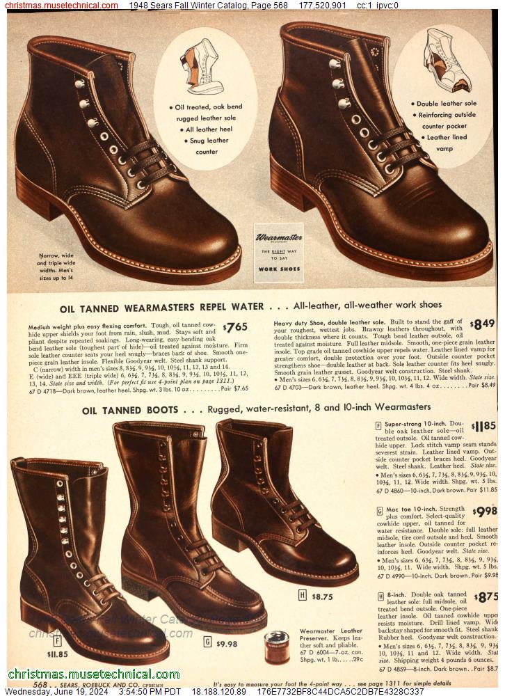 1948 Sears Fall Winter Catalog, Page 568