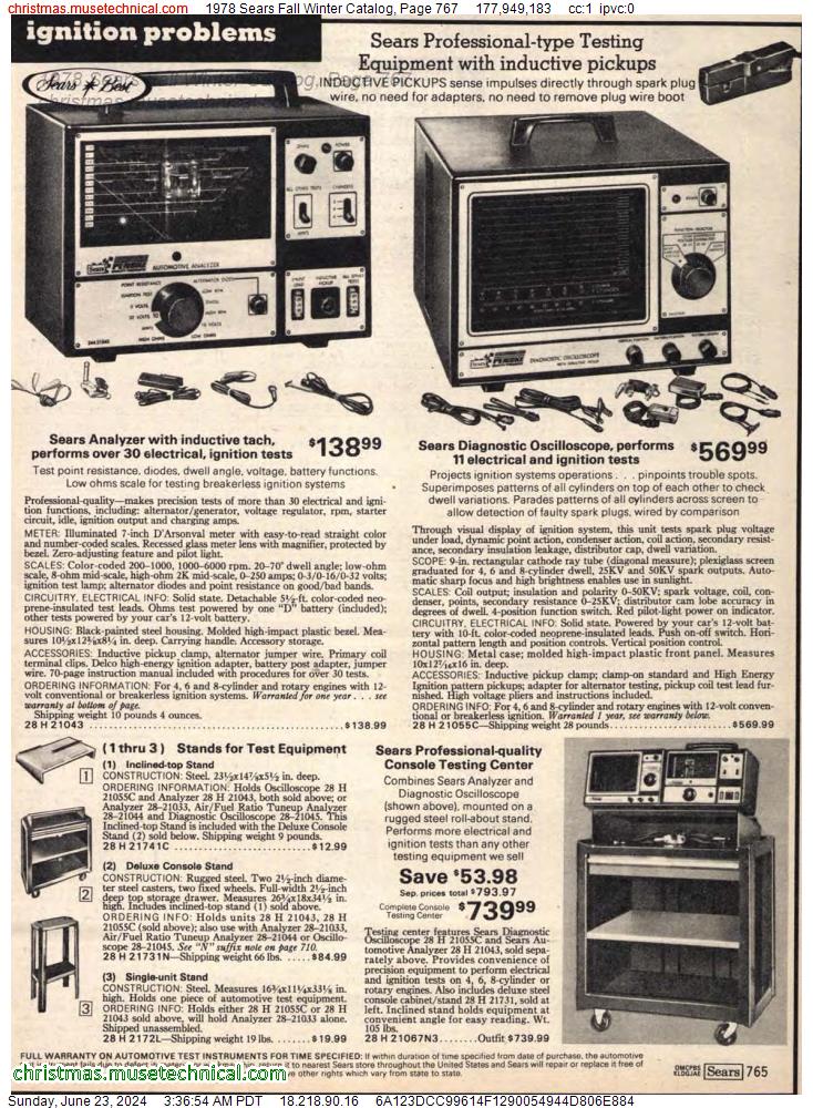 1978 Sears Fall Winter Catalog, Page 767