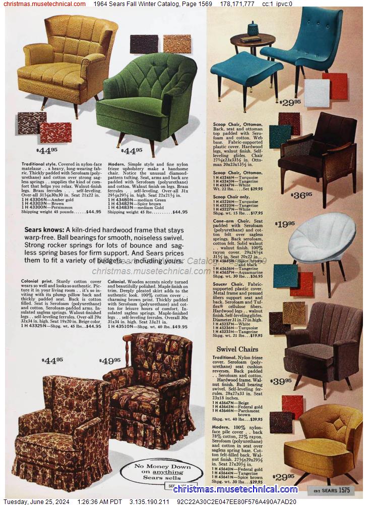 1964 Sears Fall Winter Catalog, Page 1569