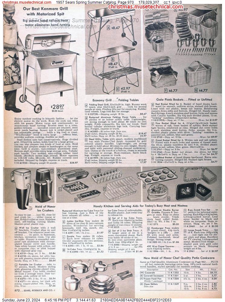 1957 Sears Spring Summer Catalog, Page 970