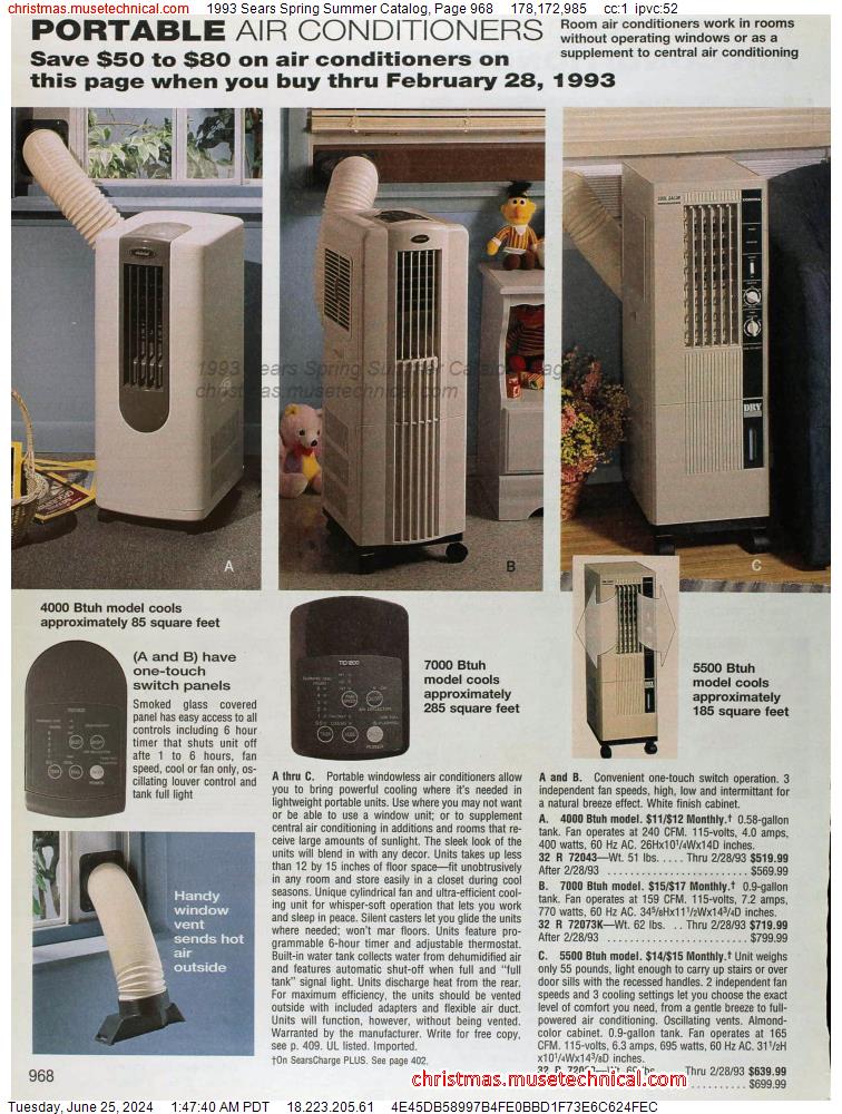 1993 Sears Spring Summer Catalog, Page 968