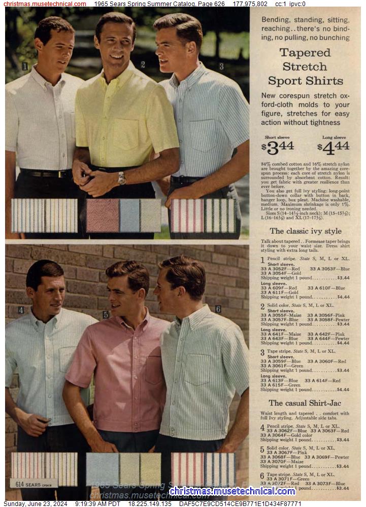 1965 Sears Spring Summer Catalog, Page 626