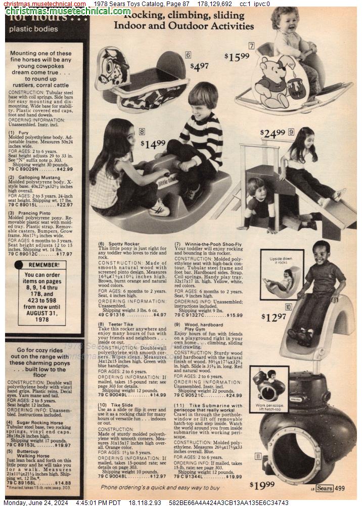 1978 Sears Toys Catalog, Page 87