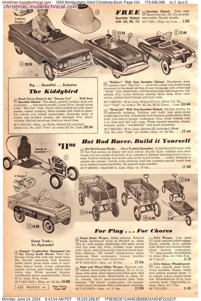 1959 Montgomery Ward Christmas Book, Page 434