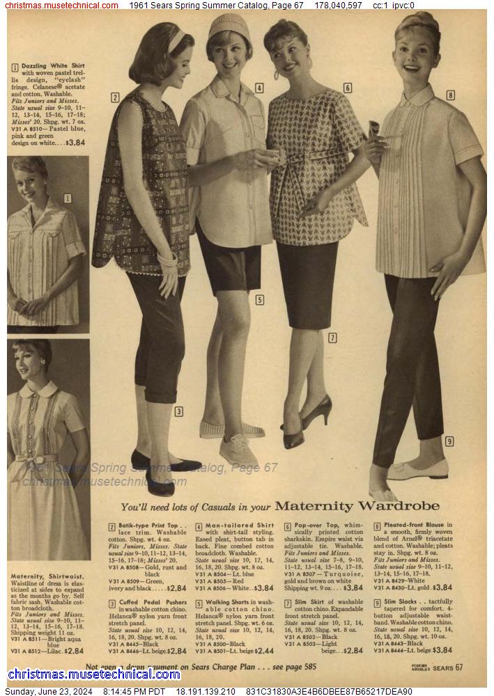 1961 Sears Spring Summer Catalog, Page 67