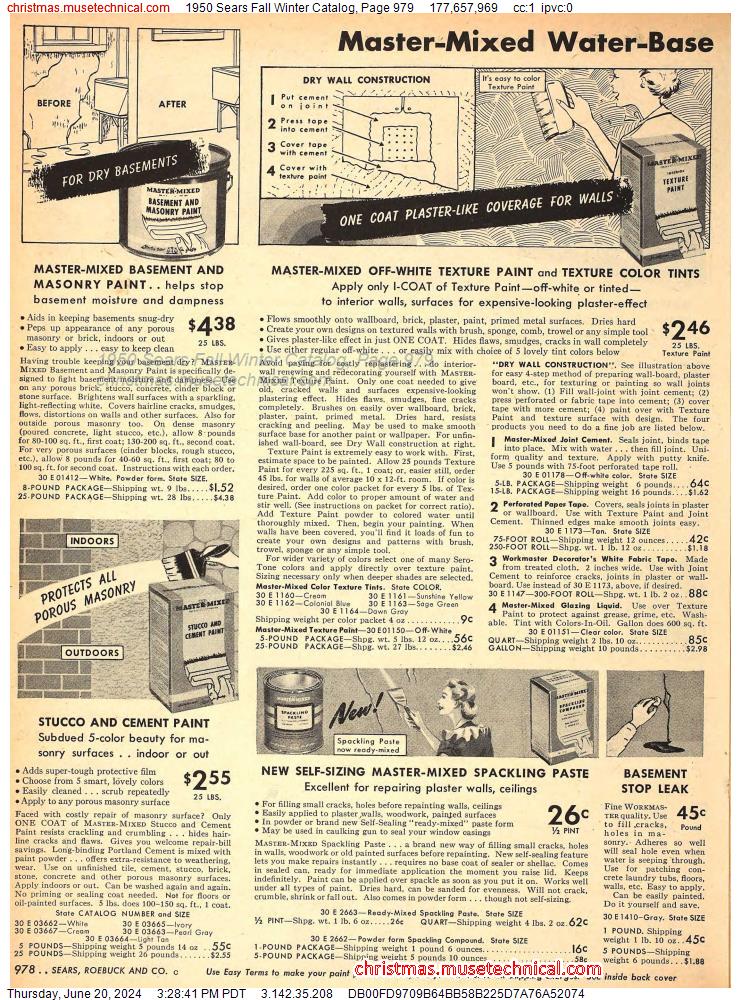 1950 Sears Fall Winter Catalog, Page 979