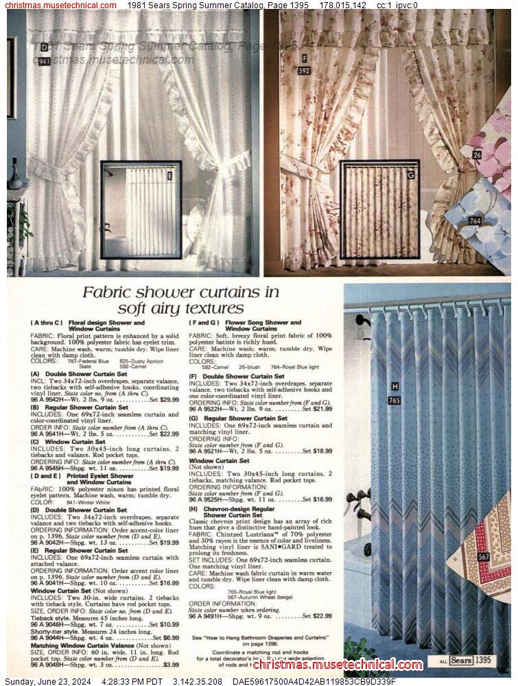 1981 Sears Spring Summer Catalog, Page 1395