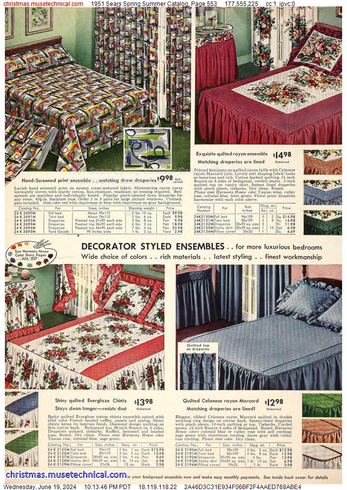 1951 Sears Spring Summer Catalog, Page 553