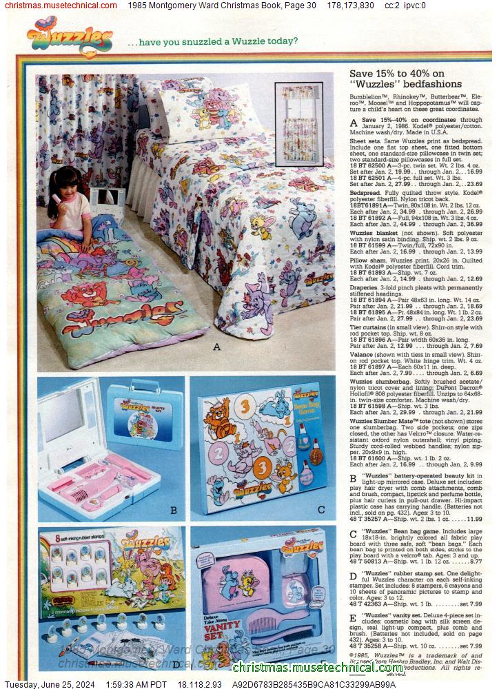 1985 Montgomery Ward Christmas Book, Page 30