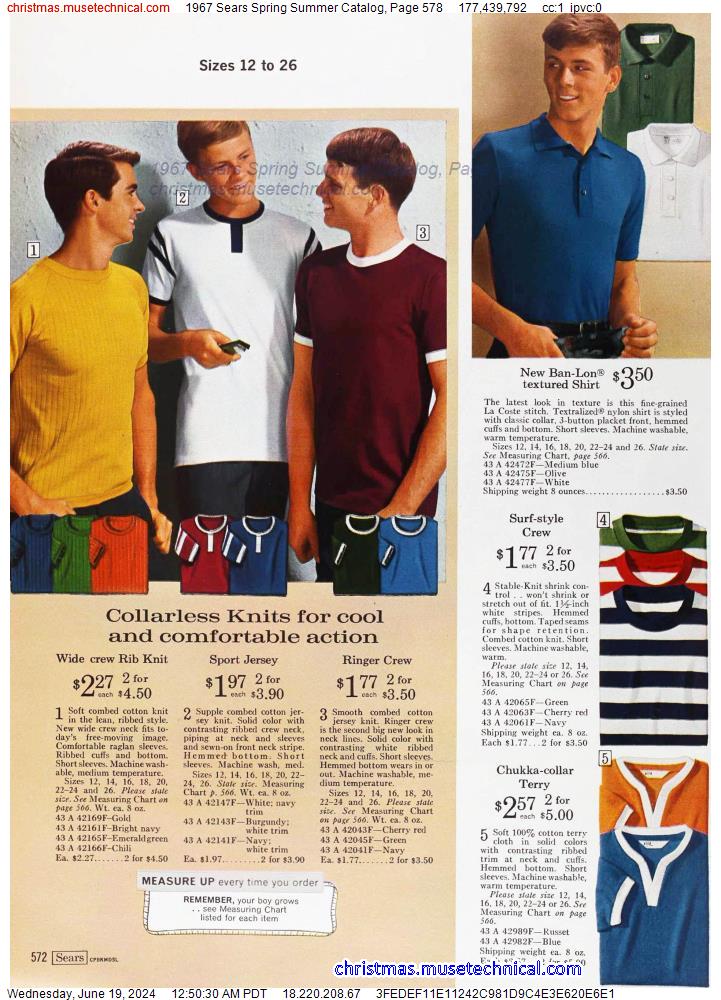1967 Sears Spring Summer Catalog, Page 578