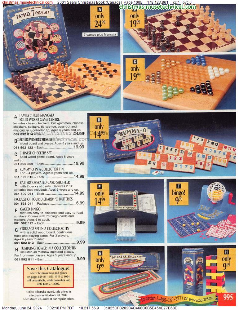 2001 Sears Christmas Book (Canada), Page 1005