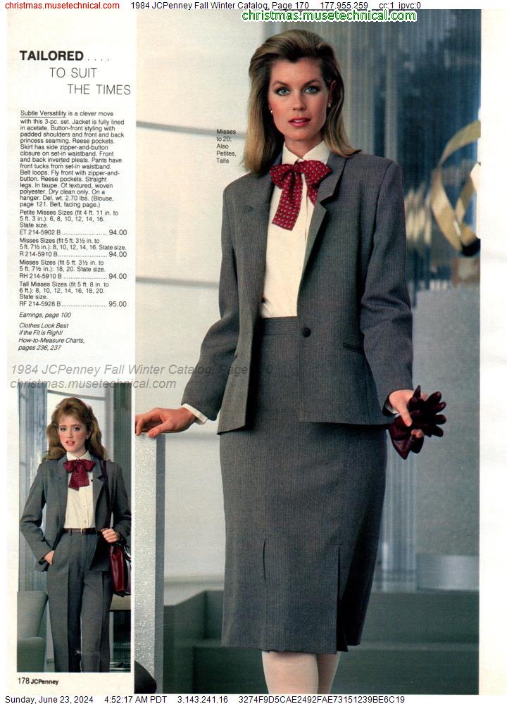 1984 JCPenney Fall Winter Catalog, Page 170