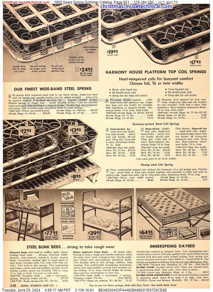 1950 Sears Spring Summer Catalog, Page 551
