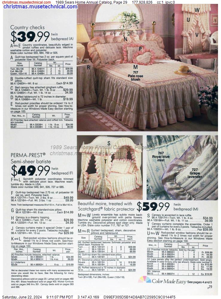 1989 Sears Home Annual Catalog, Page 29