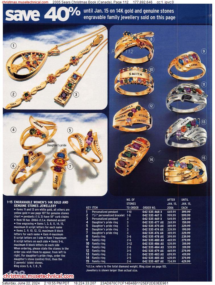 2005 Sears Christmas Book (Canada), Page 112