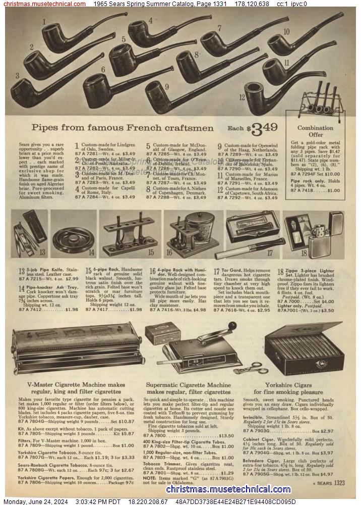 1965 Sears Spring Summer Catalog, Page 1331