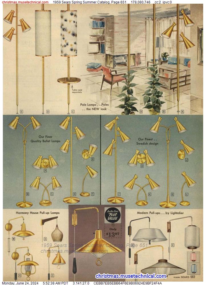 1959 Sears Spring Summer Catalog, Page 651