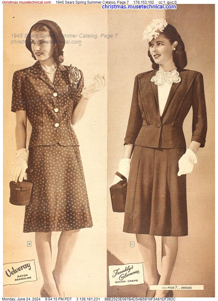 1945 Sears Spring Summer Catalog, Page 7