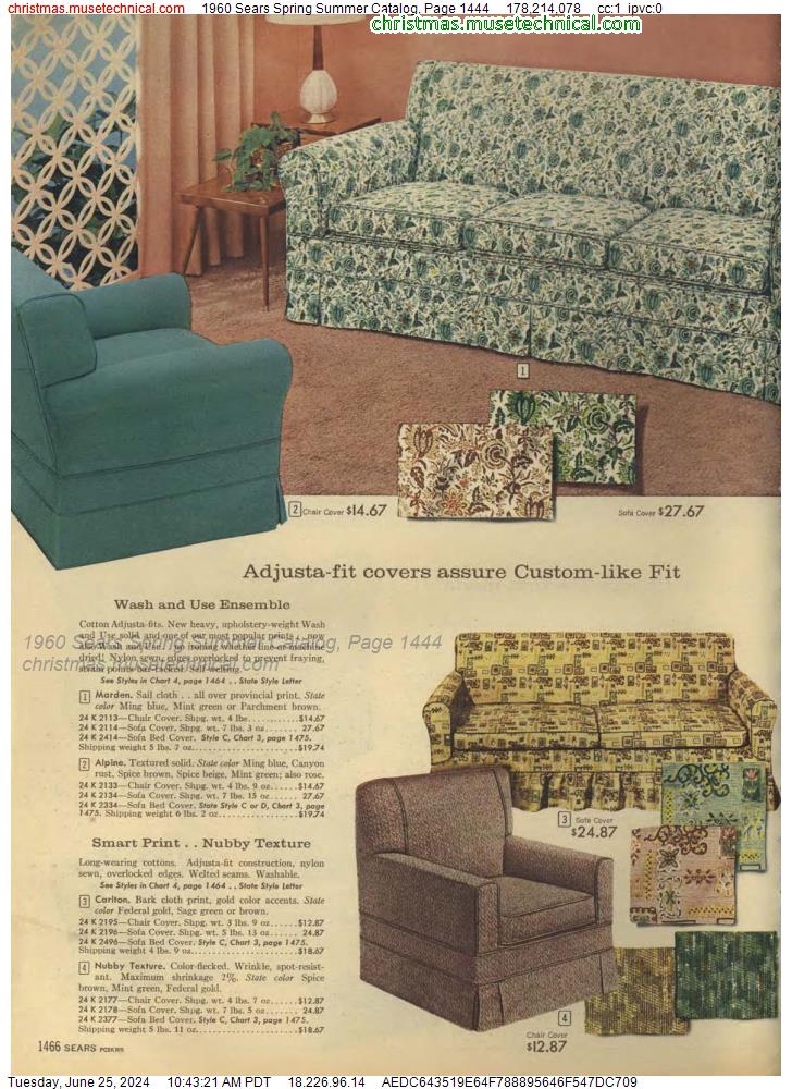 1960 Sears Spring Summer Catalog, Page 1444