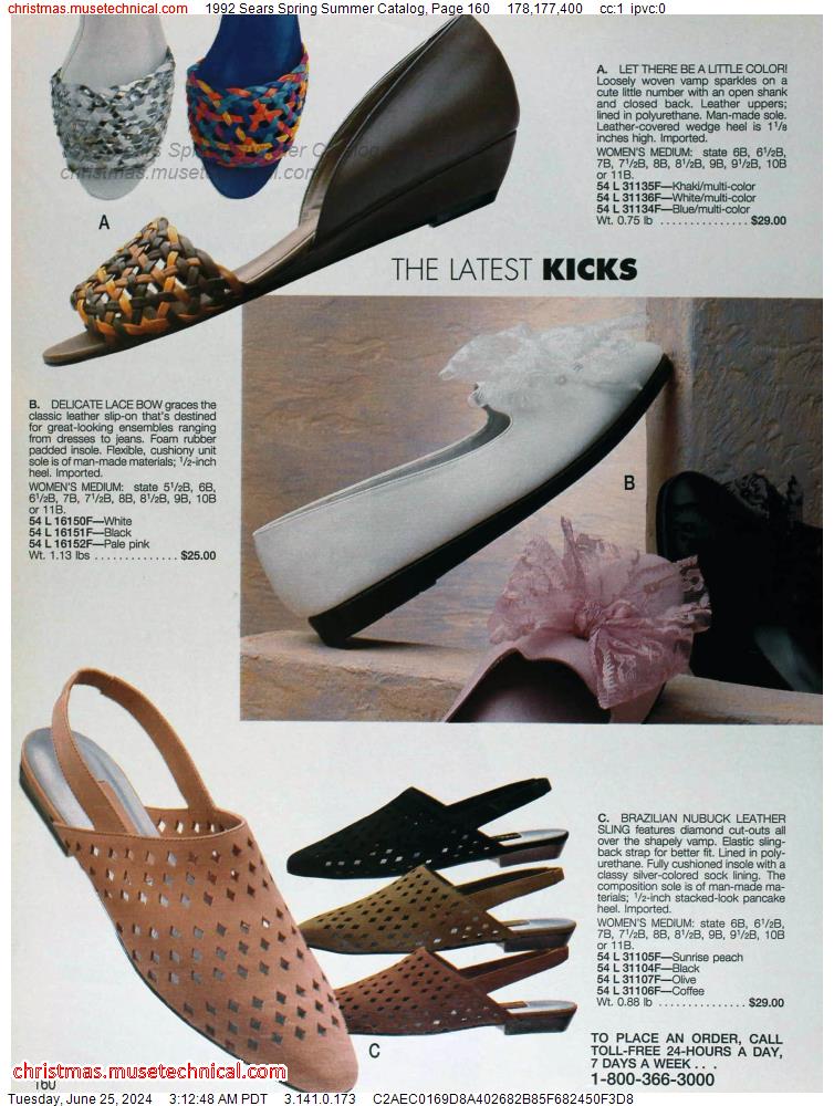 1992 Sears Spring Summer Catalog, Page 160