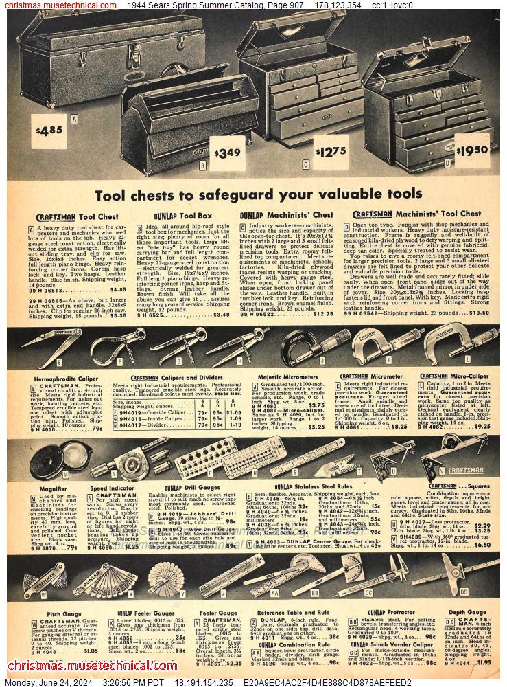 1944 Sears Spring Summer Catalog, Page 907