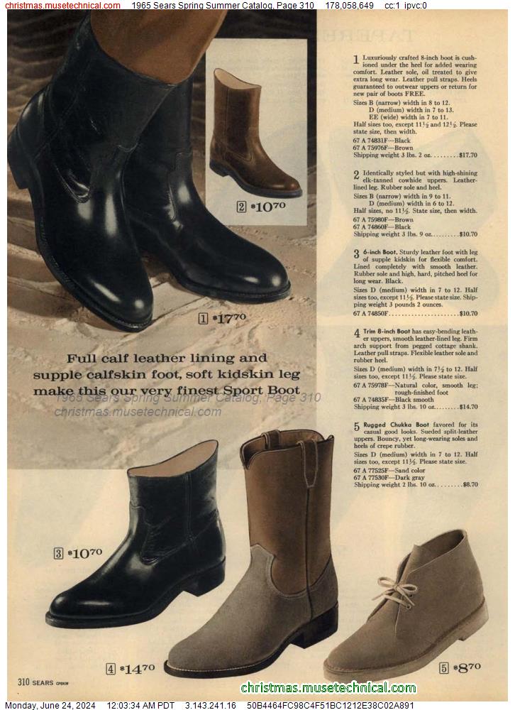 1965 Sears Spring Summer Catalog, Page 310