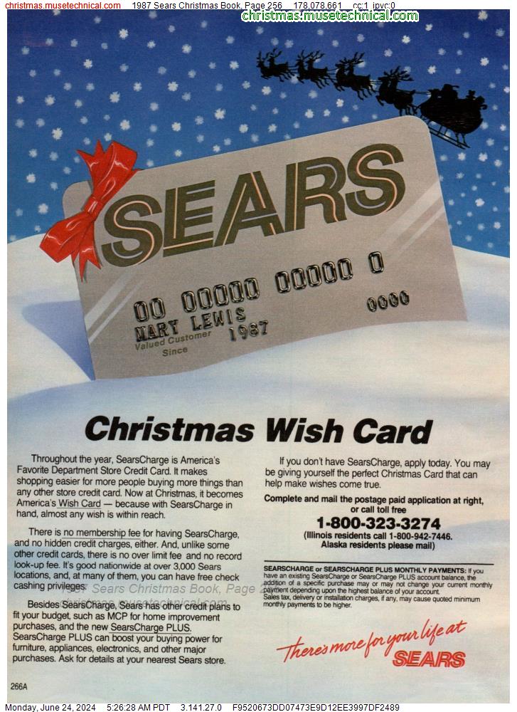 1987 Sears Christmas Book, Page 256