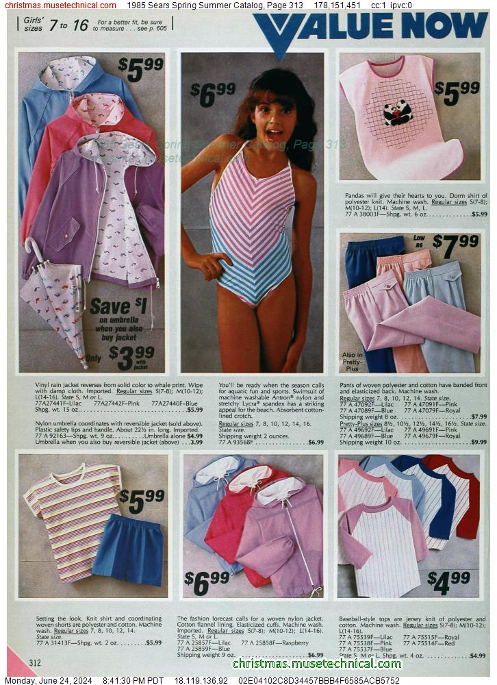 1985 Sears Spring Summer Catalog, Page 313